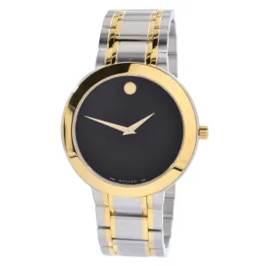 Movado Men's Quartz Watch - Stiri Black Dial Two Tone Stainless Steel Bracelet | 0607278 Movado Watches