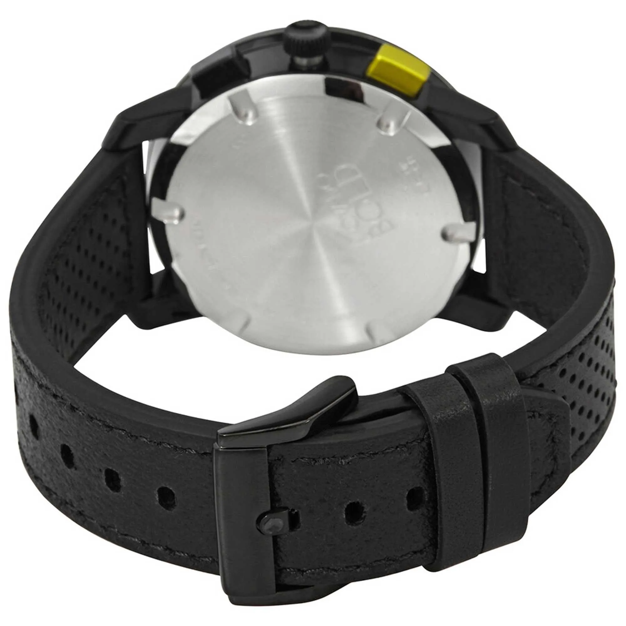 Movado Men's Watch - Bold Evolution Chronograph Yellow and Black Dial Strap | 3600766 Movado Watches