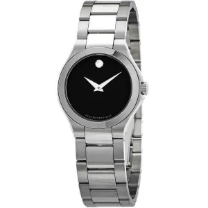 Movado Women's Quartz Watch - Defio Black Dial Stainless Steel Bracelet | 0607309 Movado Women's Watches