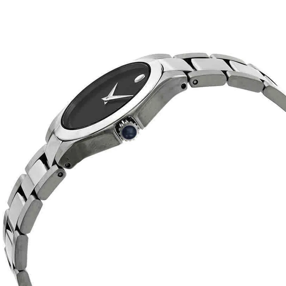 Movado Women's Quartz Watch - Defio Black Dial Stainless Steel Bracelet | 0607309 Movado Women's Watches