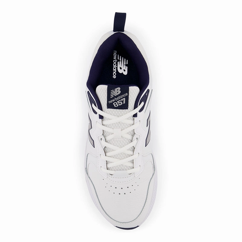 MX857v3 - White with Navy and Rain Cloud - Men's New Balance lifestyle shoes
