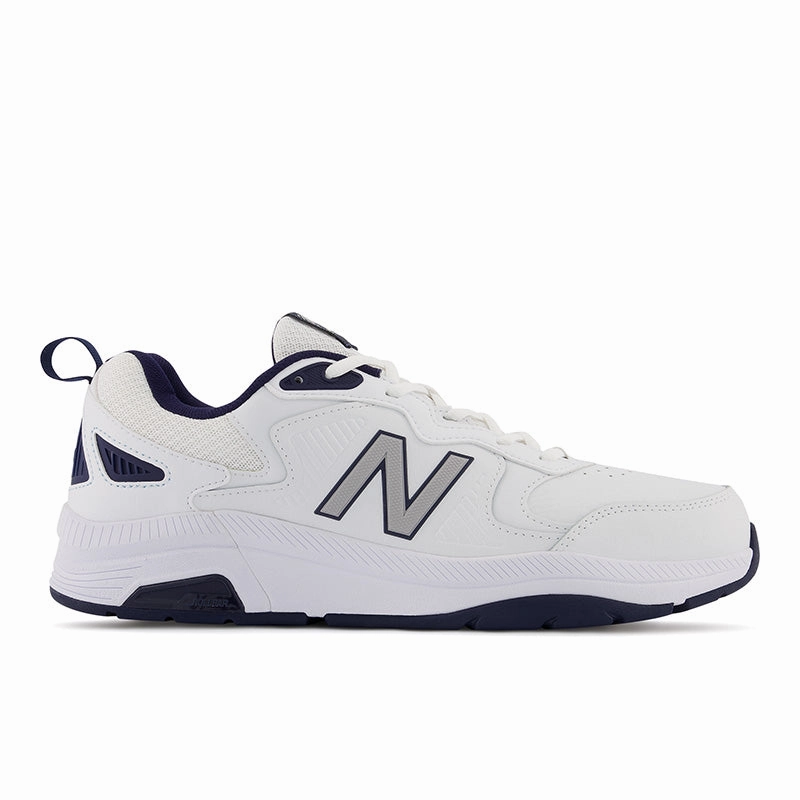 MX857v3 - White with Navy and Rain Cloud - Men's New Balance lifestyle shoes