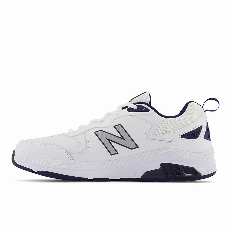 MX857v3 - White with Navy and Rain Cloud - Men's New Balance lifestyle shoes