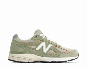 New Balance 990v4 Made in USA ?Olive? New Balance shoes with classic athletic silhouette