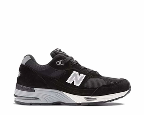 New Balance 991 Made in UK "Black Silver" New Balance shoes with classic athletic silhouette