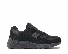 New Balance 992 Made in USA "Triple Black" New Balance shoes with classic athletic silhouette