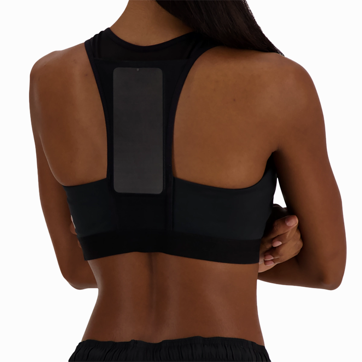 New Balance Sleek Medium Support Pocket Sports Bra NB women's styles