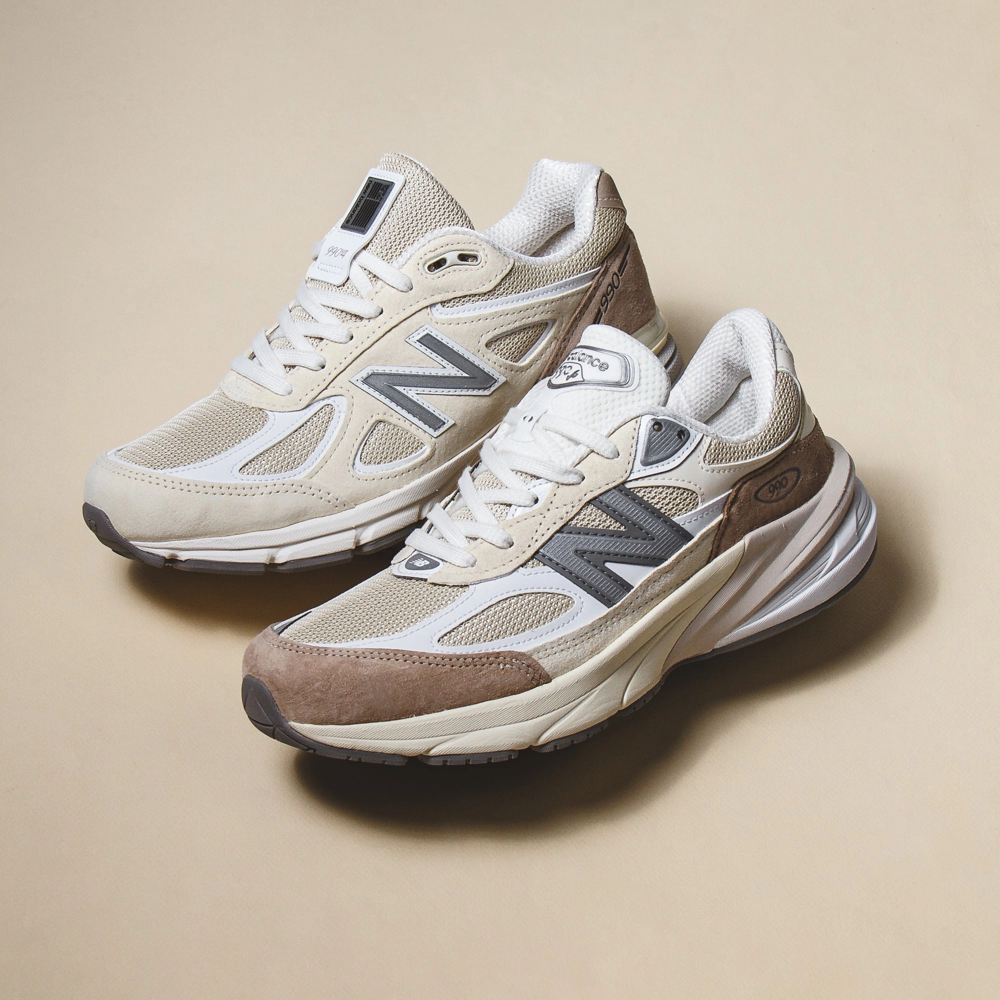 New Balance Unisex 990v4 Limestone Made In USA U990TE4 classic New Balance pictures