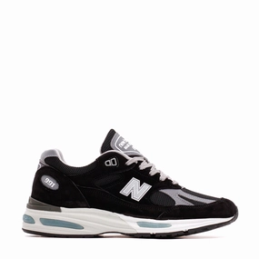 New Balance Unisex 991v2 Black Made In UK U991BK2 New Balance classic shoe silhouettes