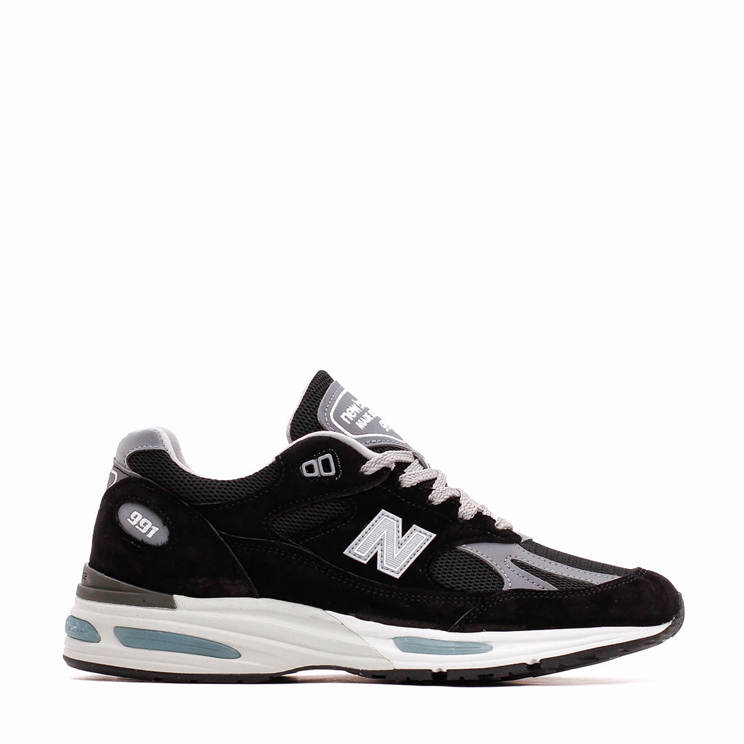 New Balance Unisex 991v2 Black Made In UK U991BK2 New Balance classic shoe silhouettes