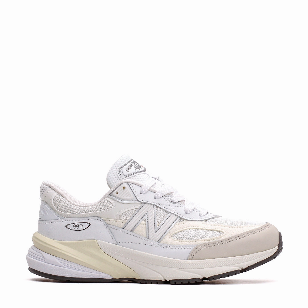 New Balance Unisex Made in USA 990v6 White Sea Salt U990GB6 New Balance classic shoe silhouettes
