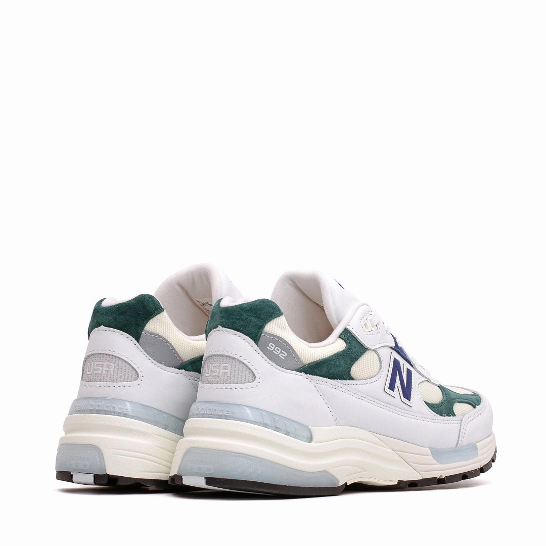 New Balance Unisex Made in USA 992 White Marsh Green U992GB classic New Balance pictures