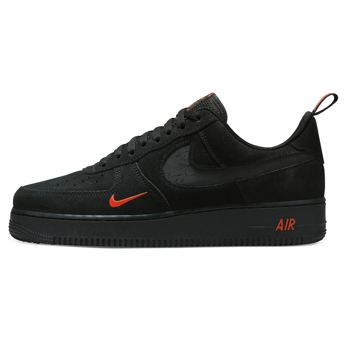 Nike Air Force 1 '07 LV8 'Multi-Swoosh - Black Crimson Reflective' Nike Air Force 1 timeless sneakers for any outfit