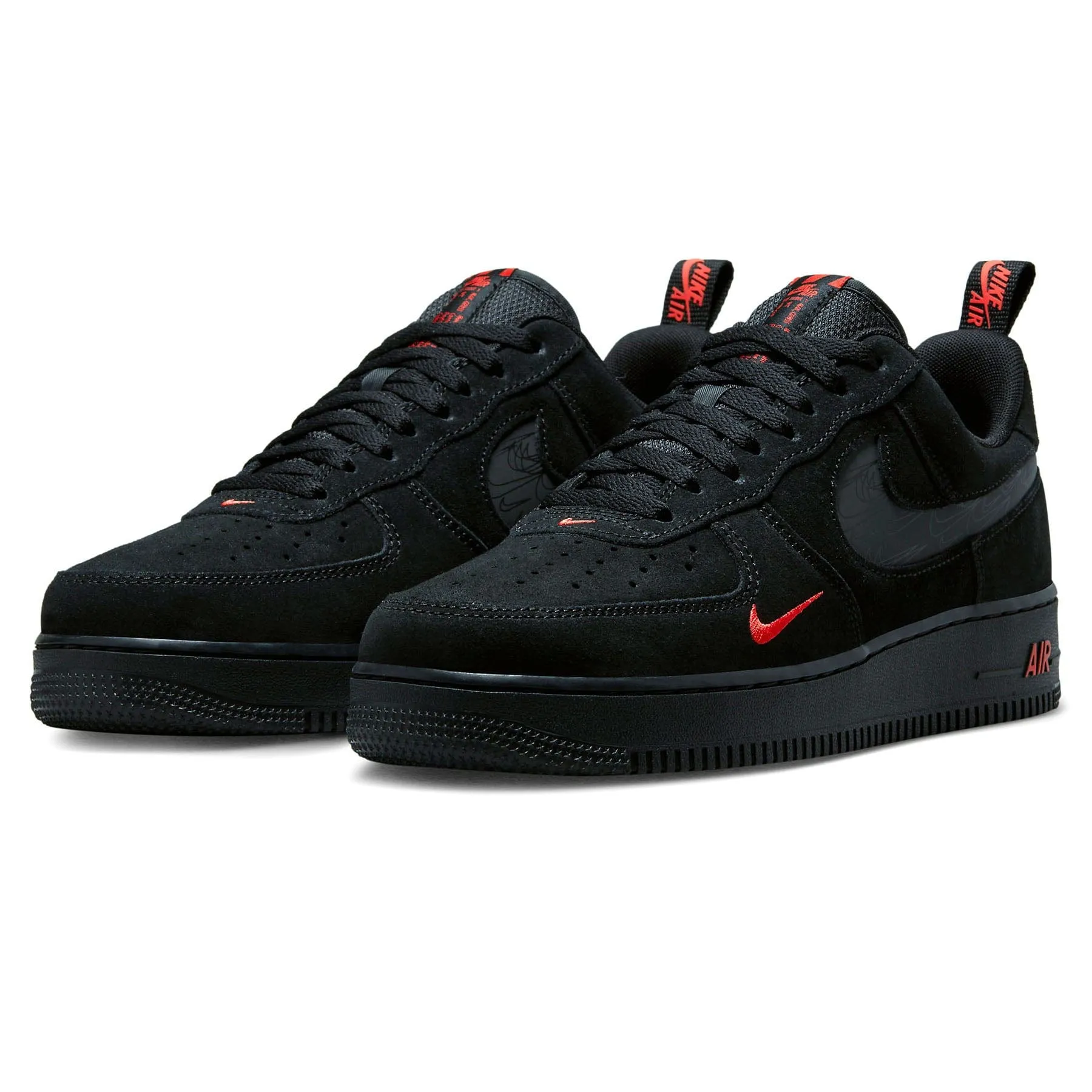Nike Air Force 1 '07 LV8 'Multi-Swoosh - Black Crimson Reflective' Nike Air Force 1 low-top sneakers