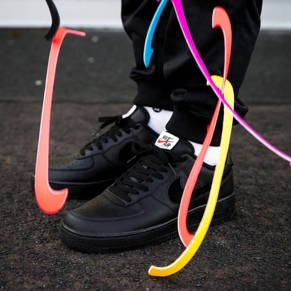 Nike Air Force 1 07 QS Velcro Black Swoosh Pack Nike Air Force 1 low-top sneakers