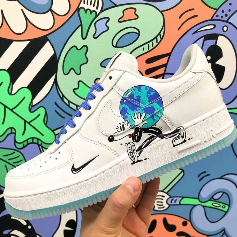 Nike Air Force 1 Earth Day Pack White Nike Air Force 1 low-top sneakers