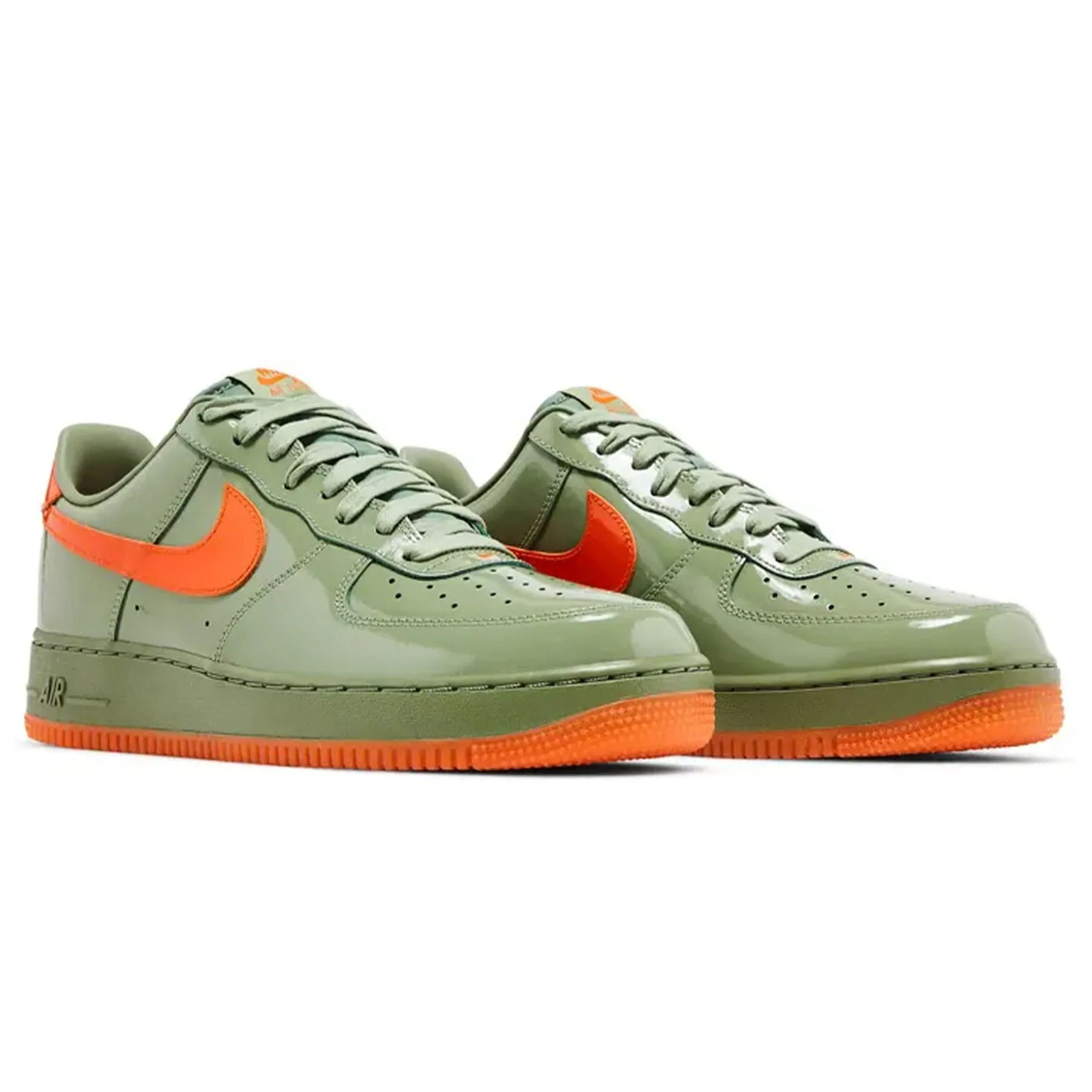 Nike Air Force 1 Low '07 Premium 'Oil Green Safety Orange' Nike Air Force 1 low-top sneakers