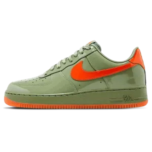 Nike Air Force 1 Low '07 Premium 'Oil Green Safety Orange' Nike Air Force 1 timeless sneakers for any outfit