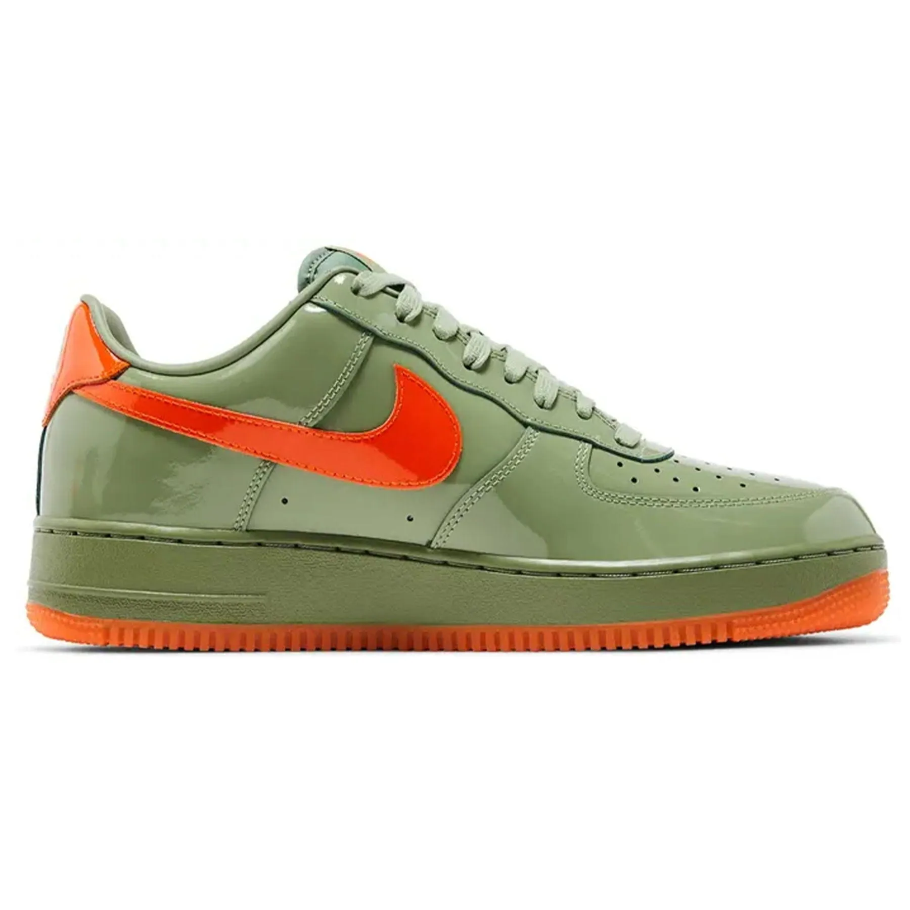 Nike Air Force 1 Low '07 Premium 'Oil Green Safety Orange' Nike Air Force 1 low-top sneakers