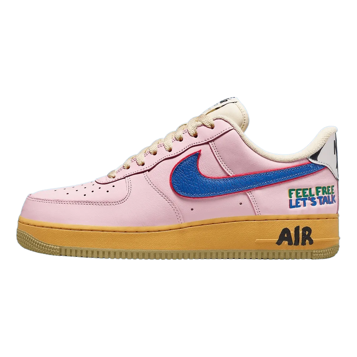 Nike Air Force 1 Low 'Feel Free, Let's Talk' Nike Air Force 1 timeless sneakers for any outfit