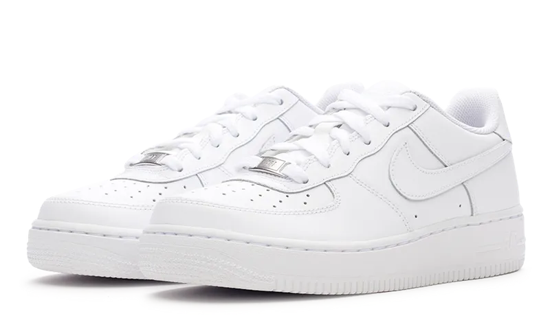 Nike Air Force 1 Low GS 'Triple White' nike air force 1 classic basketball sneakers