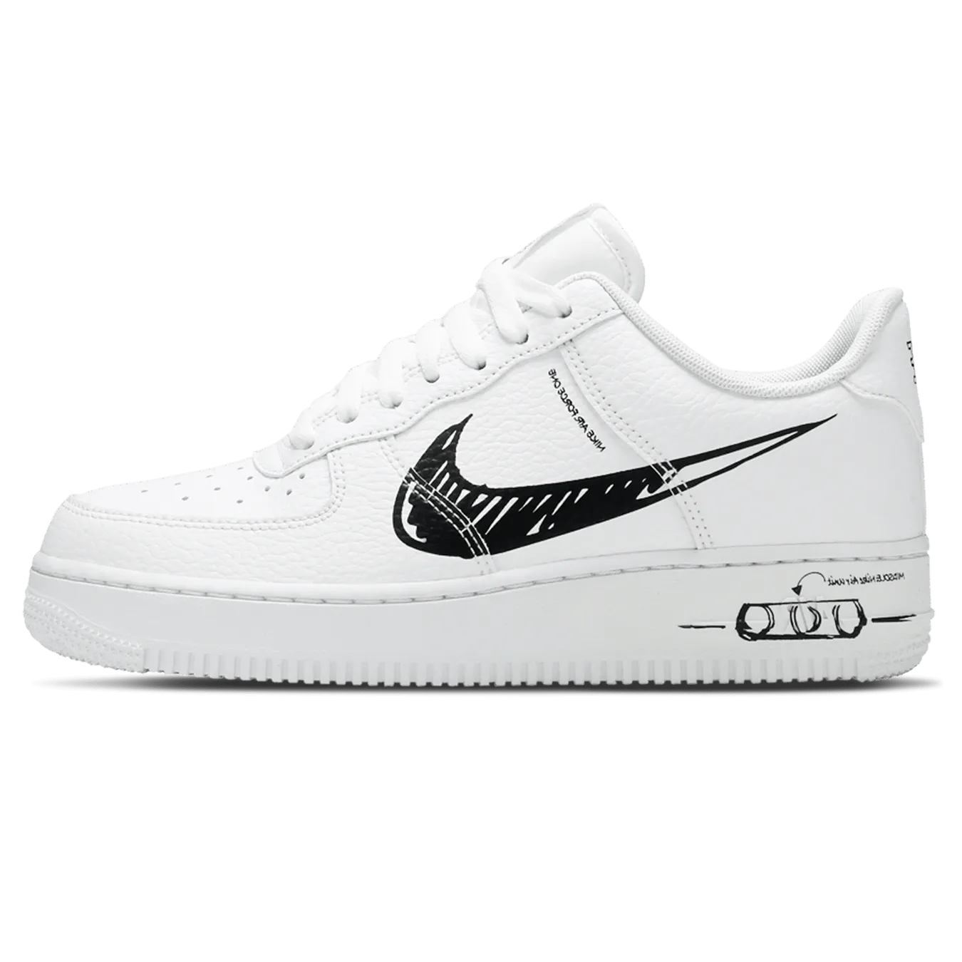 Nike Air Force 1 Low 'Sketch - Black' Nike Air Force 1 timeless sneakers for any outfit
