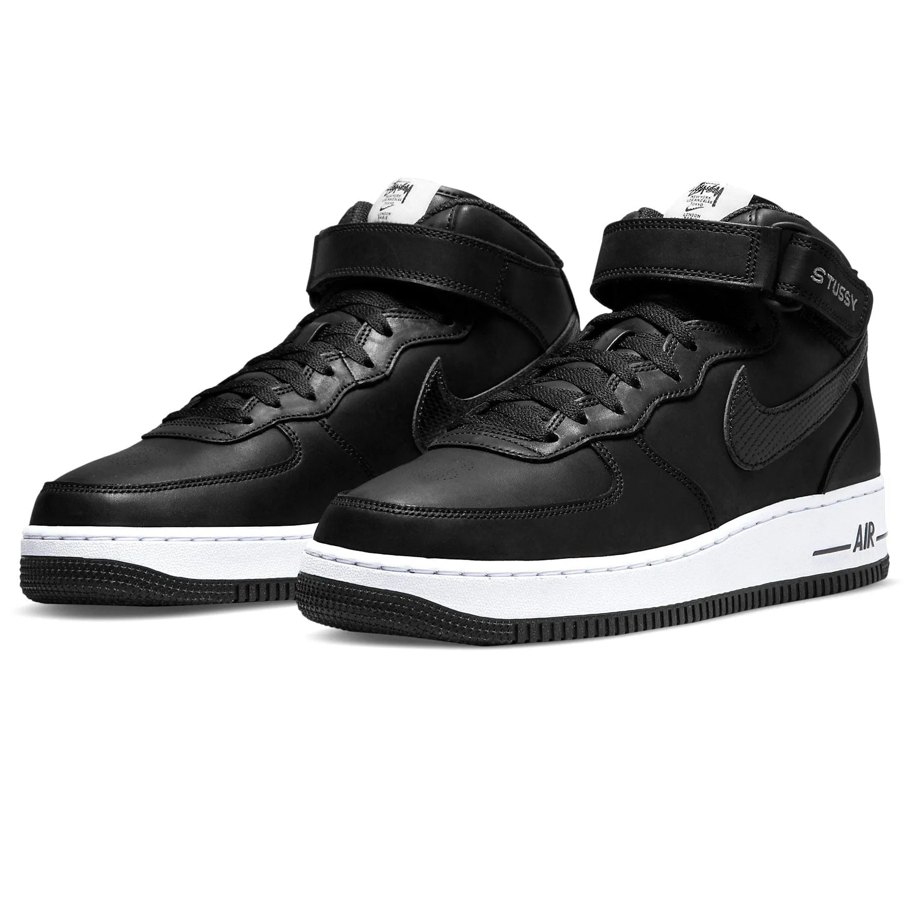 Nike Air Force 1 Mid Stussy 'Black White' Nike Air Force 1 low-top sneakers
