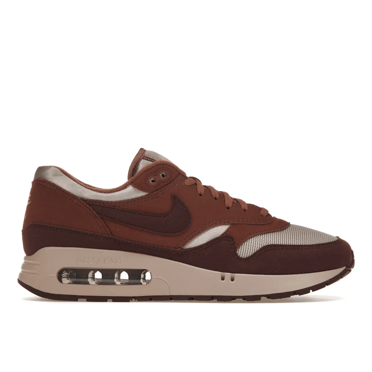 Nike Air Max 1 '86 AND Big Bubble Smokey Mauve Nike Air Max casual shoes with visible air tech