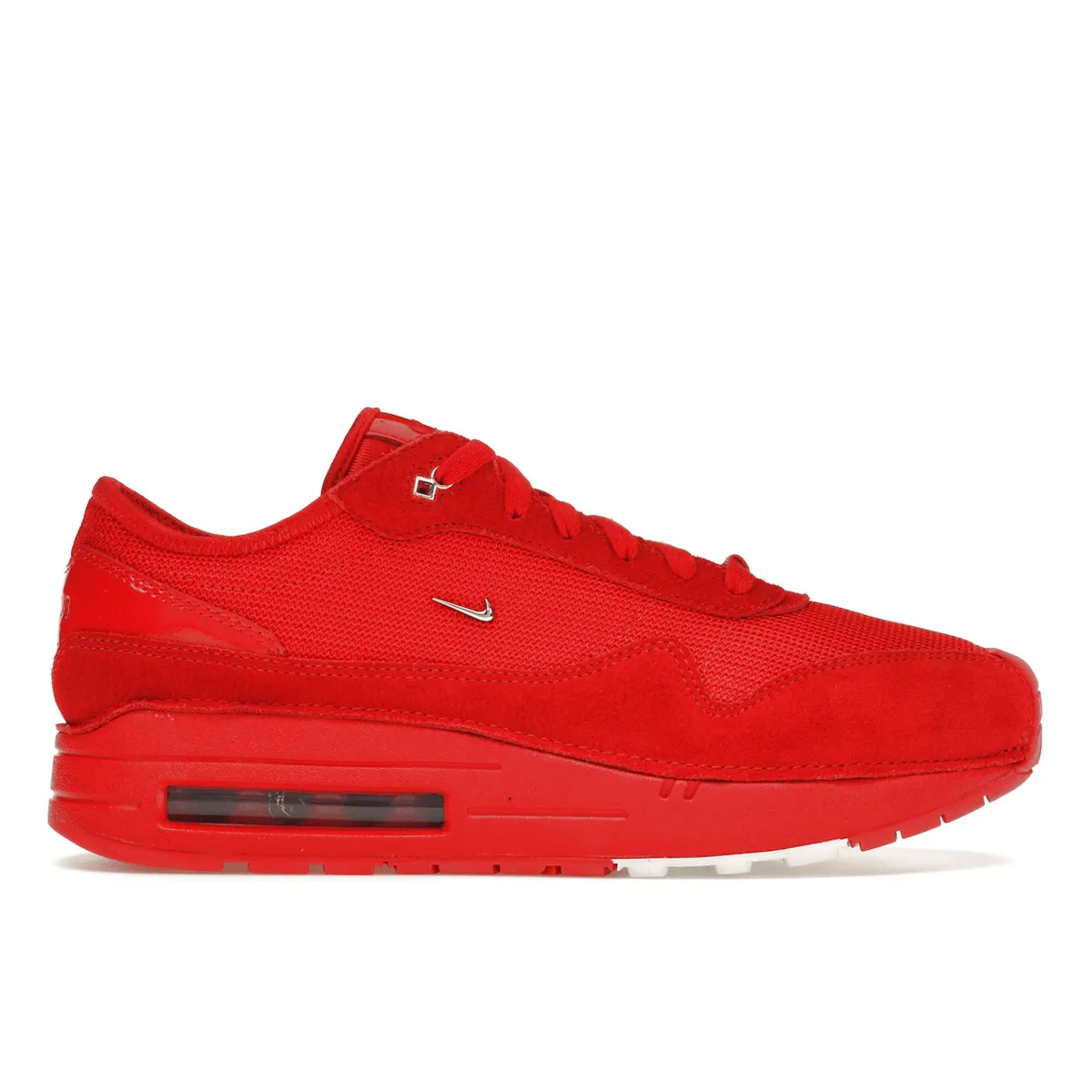 Nike Air Max 1 '86 Jacquemus Mystic Red Nike Air Max casual shoes with visible air tech