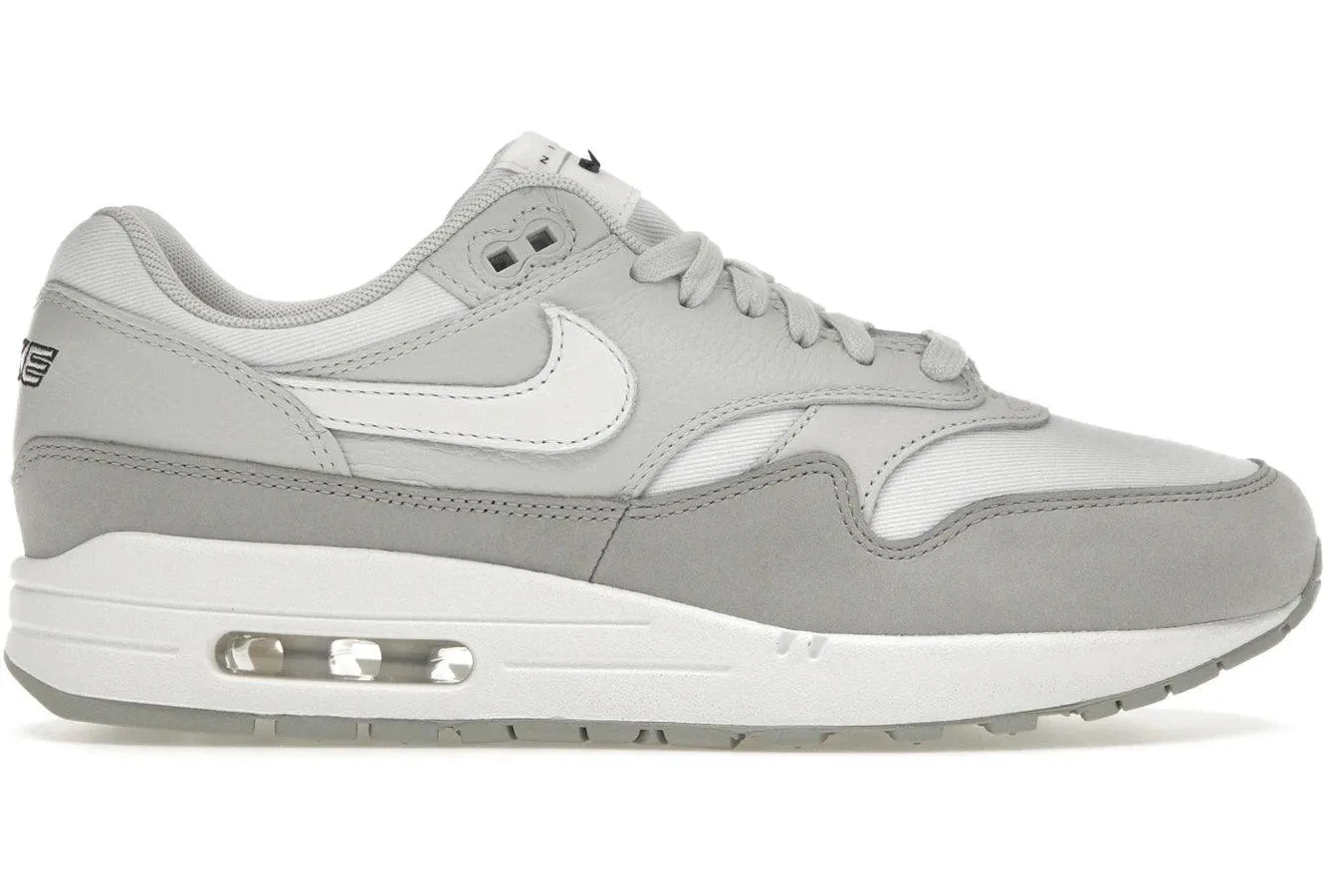 Nike Air Max 1 '87 LX Light Smoke Grey Nike Air Max casual shoes with visible air tech