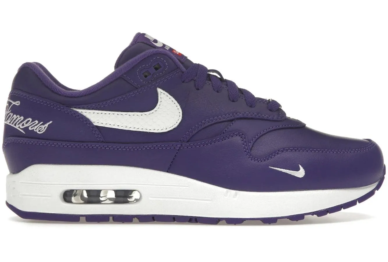 Nike Air Max 1 '87 SP Supreme Varsity Purple Nike Air Max casual shoes with visible air tech
