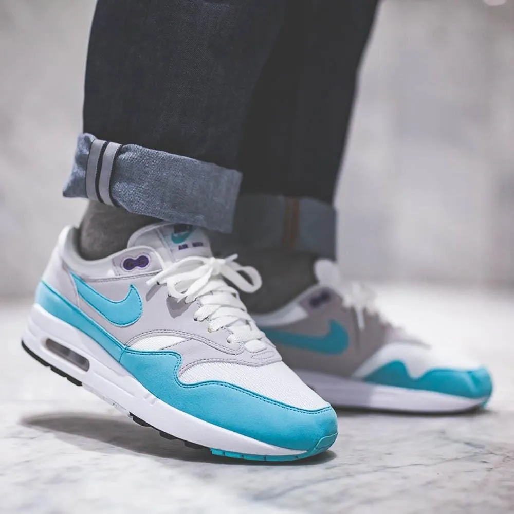 Nike Air Max 1 Anniversary Aqua Nike Air Max cushioned sneakers