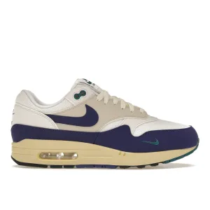 Nike Air Max 1 Athletic Department Deep Royal Blue Nike Air Max casual shoes with visible air tech