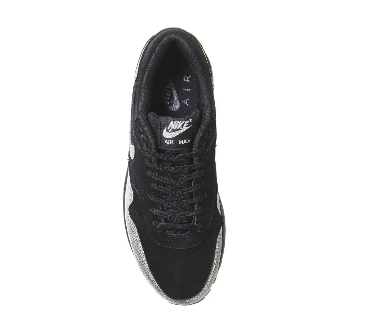 Nike Air Max 1 'Black Metallic Silver' Nike Air Max cushioned sneakers