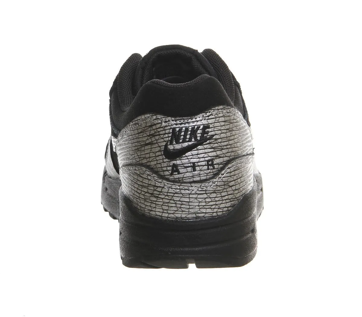 Nike Air Max 1 'Black Metallic Silver' Nike Air Max cushioned sneakers