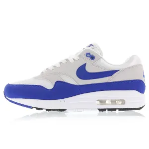 Nike Air Max 1 OG Anniversary White-Game Royal Nike Air Max sneakers with air cushioning design