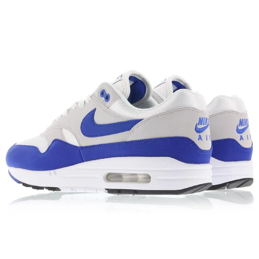 Nike Air Max 1 OG Anniversary White-Game Royal Nike Air Max cushioned sneakers