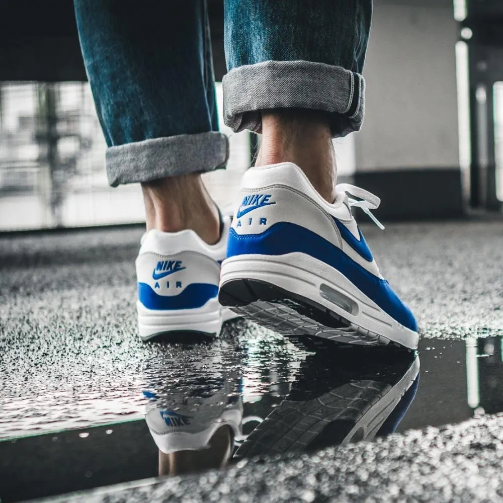 Nike Air Max 1 OG Anniversary White-Game Royal Nike Air Max cushioned sneakers