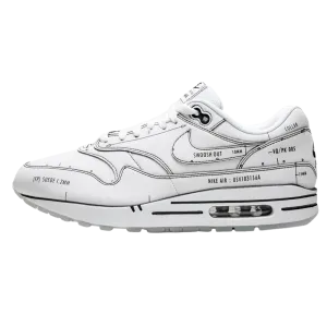 Nike Air Max 1 'Sketch Schematic - White' Nike Air Max lifestyle sneakers with sport details