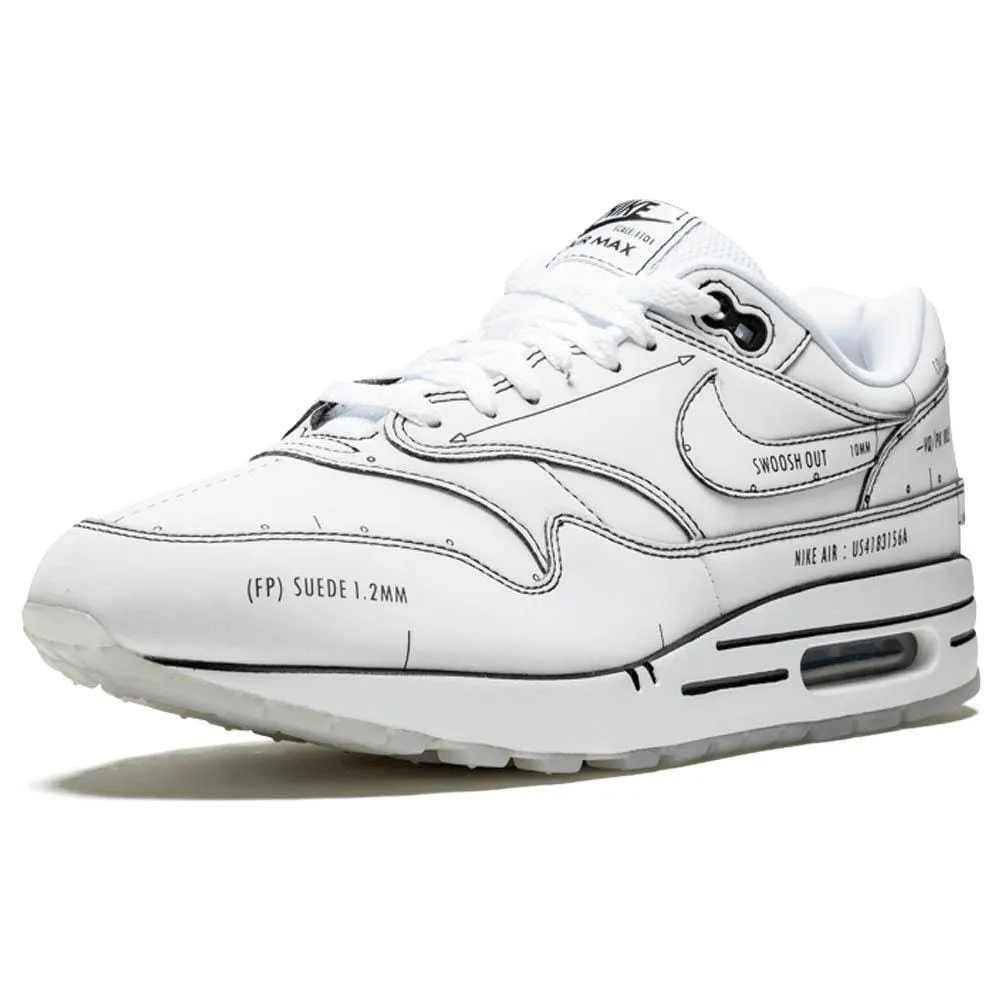 Nike Air Max 1 'Sketch Schematic - White' Nike Air Max running sneakers