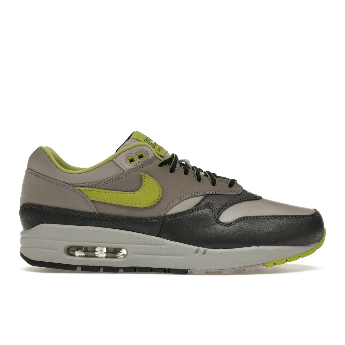 Nike Air Max 1 SP HUF Pear Green Nike Air Max casual shoes with visible air tech
