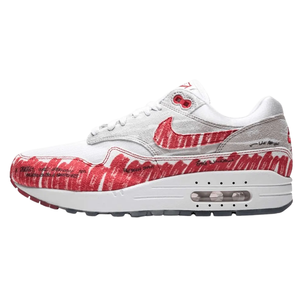 Nike Air Max 1 Tinker 'Sketch To Shelf - University Red' Nike Air Max lifestyle sneakers with sport details