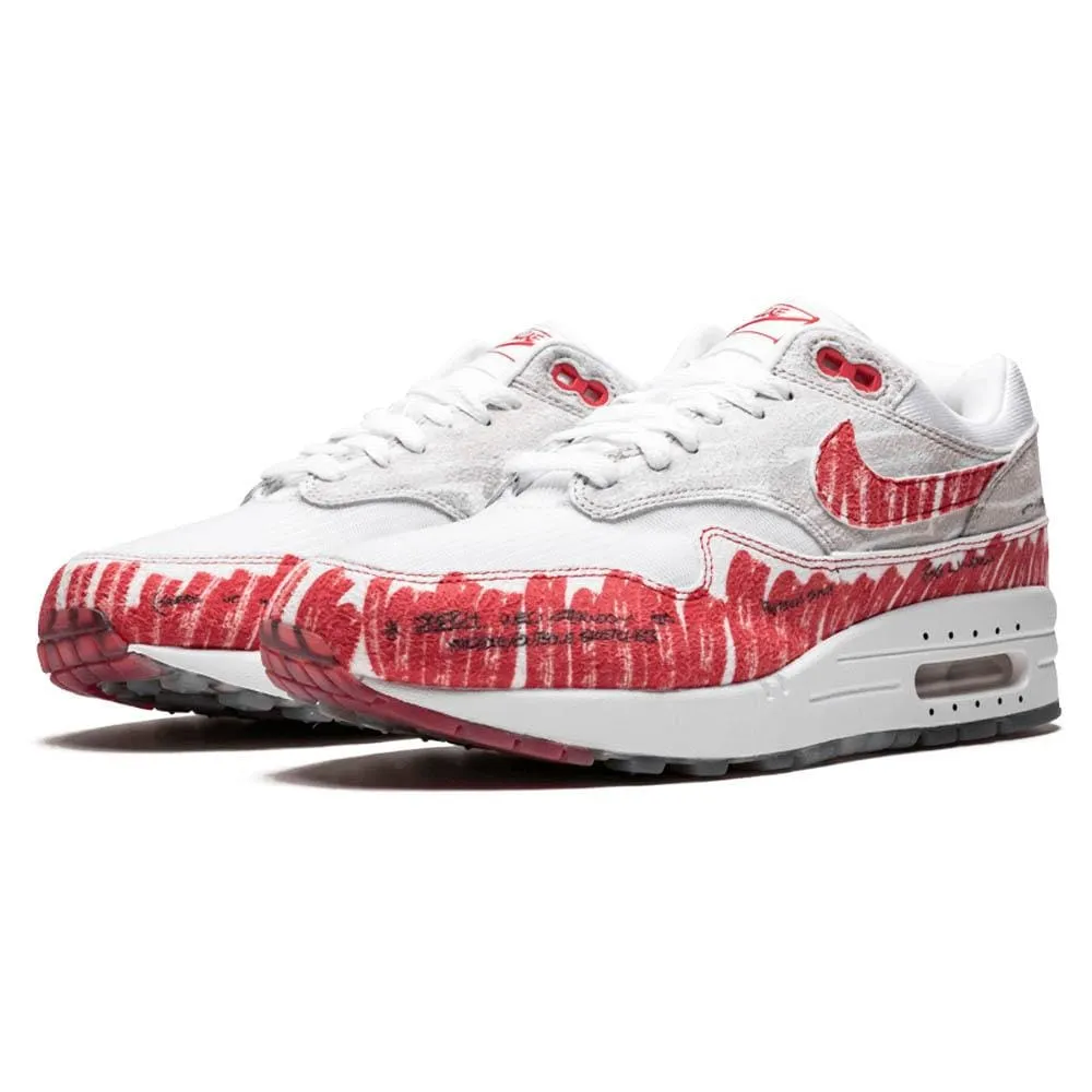 Nike Air Max 1 Tinker 'Sketch To Shelf - University Red' Nike Air Max running sneakers