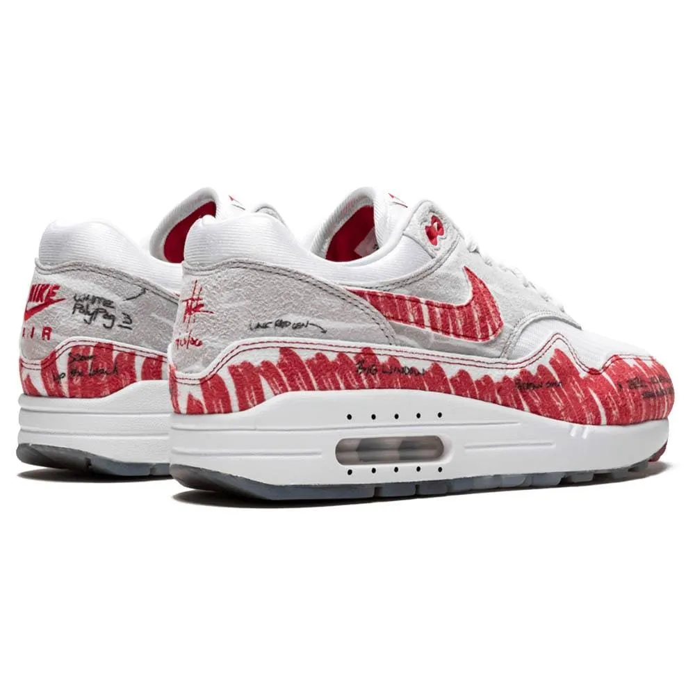 Nike Air Max 1 Tinker 'Sketch To Shelf - University Red' Nike Air Max running sneakers