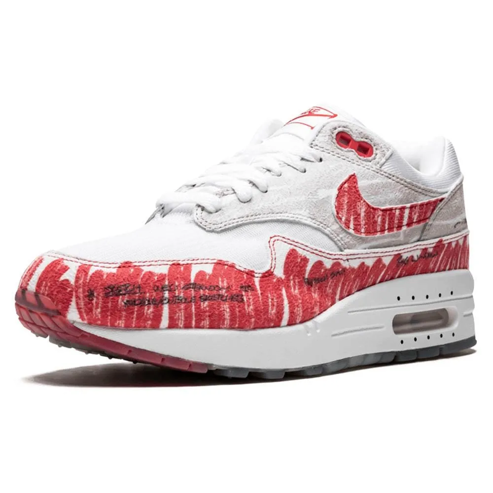 Nike Air Max 1 Tinker 'Sketch To Shelf - University Red' Nike Air Max running sneakers