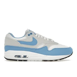 Nike Air Max 1 White University Blue Nike Air Max casual shoes with visible air tech