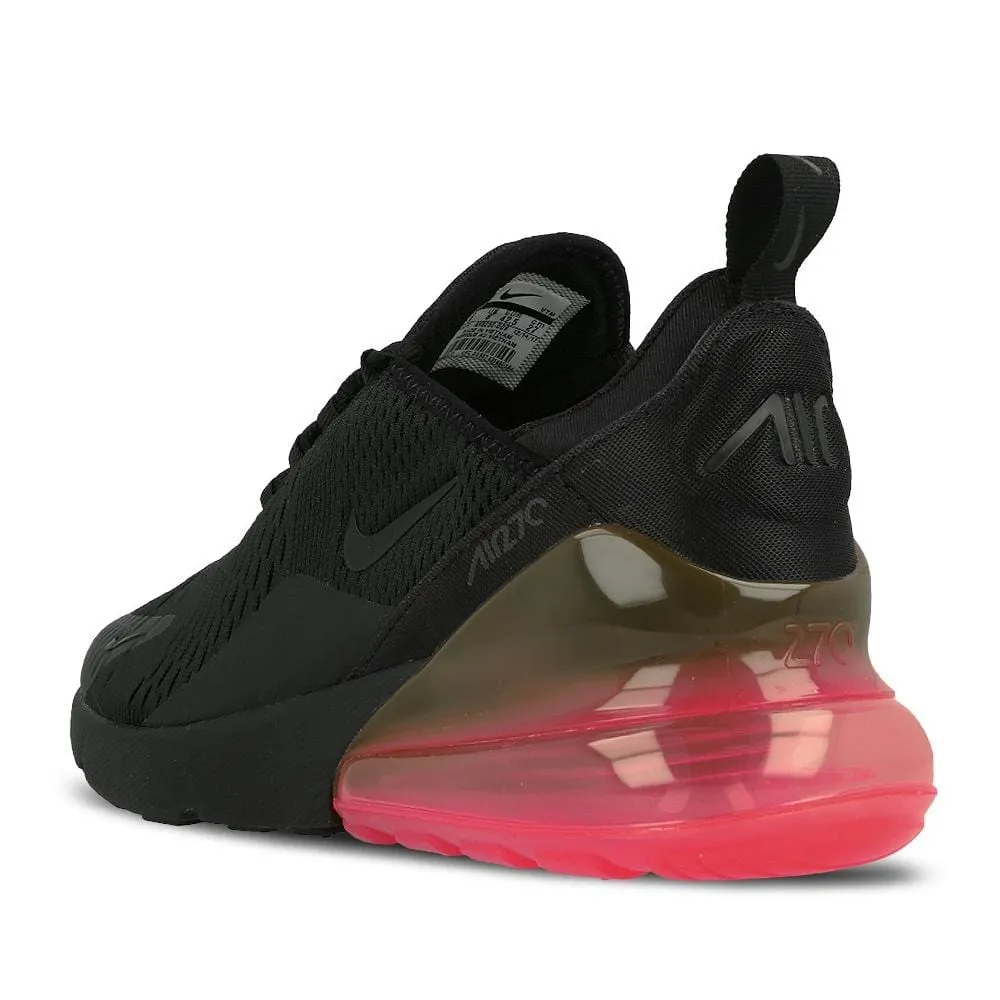 Nike Air Max 270 QS Black-Hot Punch Nike Air Max cushioned sneakers