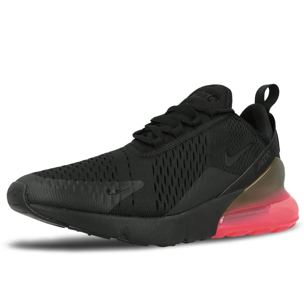 Nike Air Max 270 QS Black-Hot Punch Nike Air Max cushioned sneakers