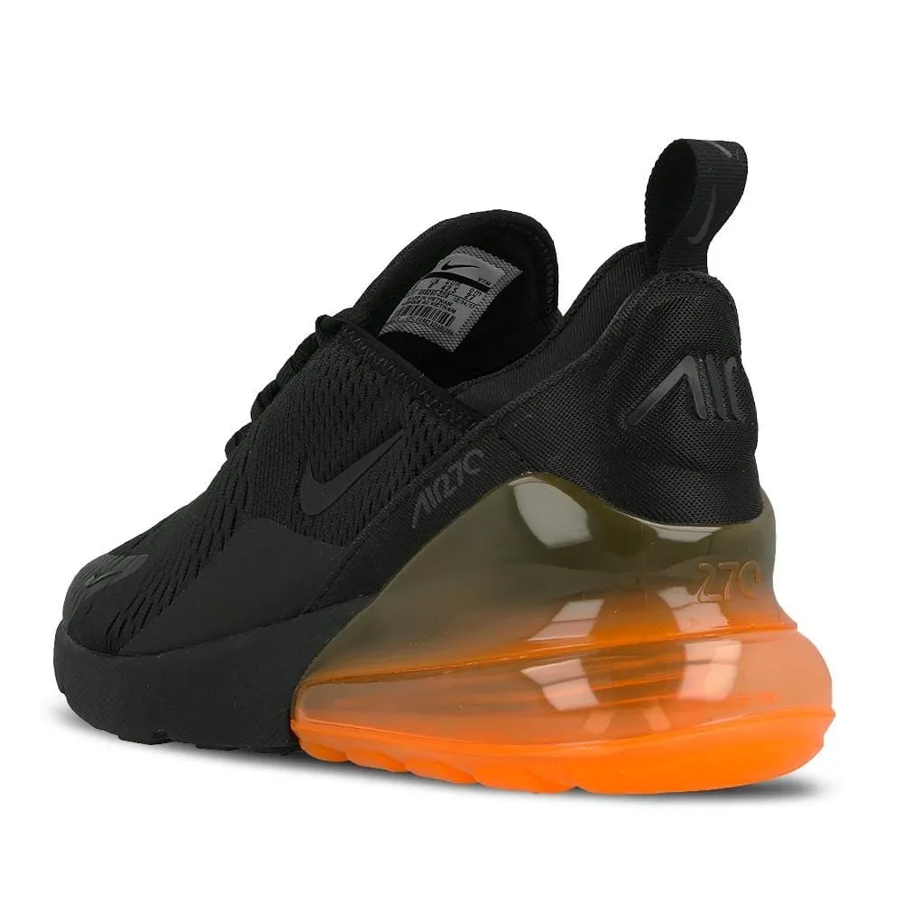 Nike Air Max 270 QS Black-Tonal Orange Nike Air Max cushioned sneakers
