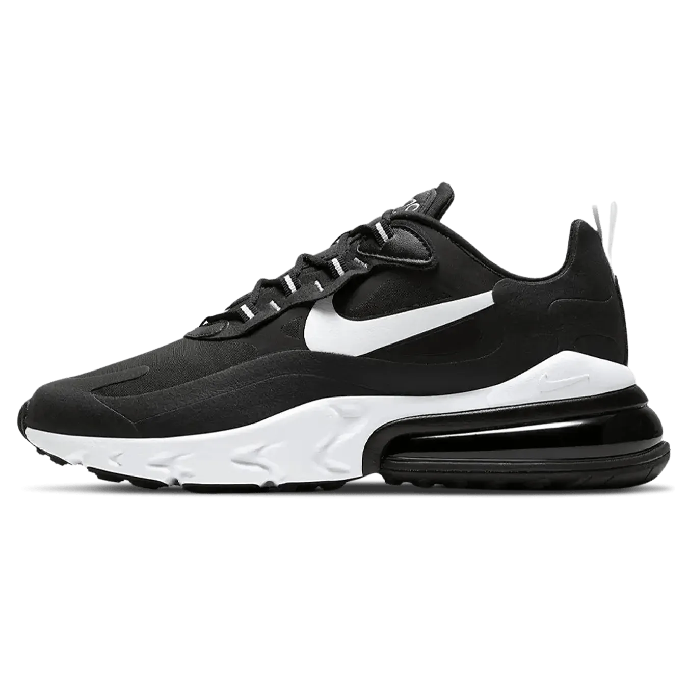 Nike Air Max 270 React 'Black White' Nike Air Max lifestyle sneakers with sport details